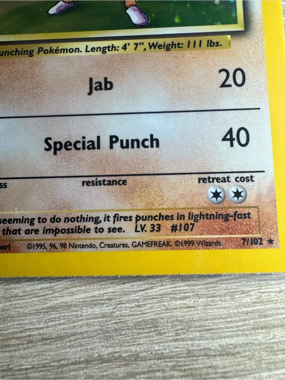 Hitmonchan #7/Pokemon Base Set